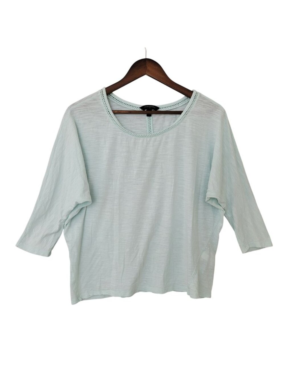 Banana Republic Top Womens Size M Mkint Green 3/4 Sleeve